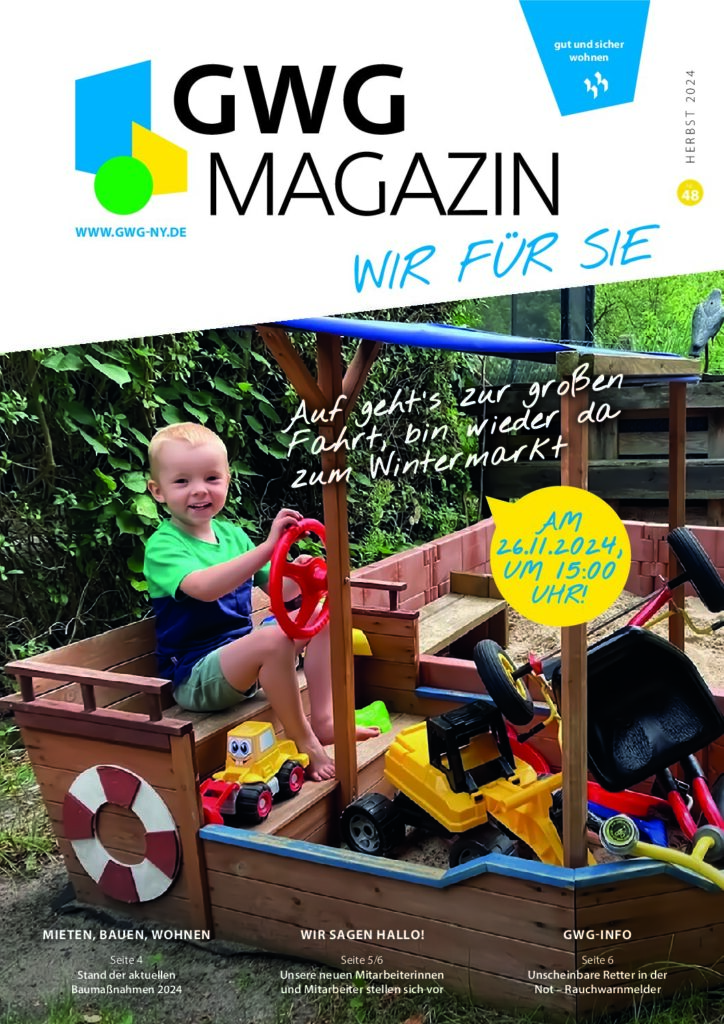 Titelseite: GWG Mieterzeitung Oktober 2024