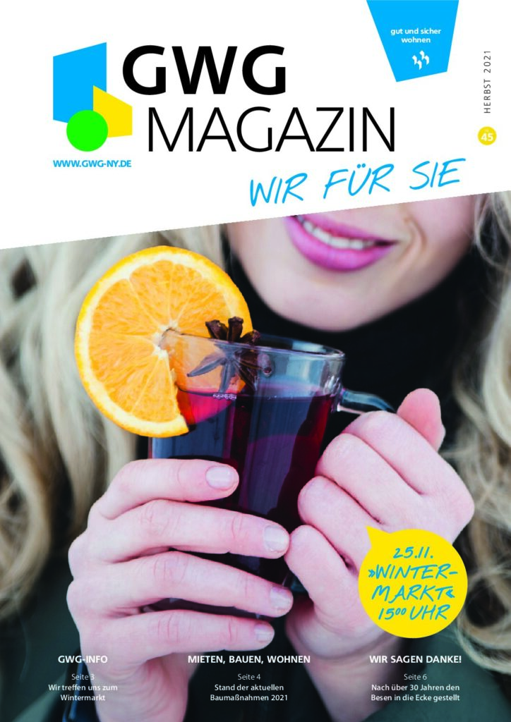 Titelseite: GWG Mieterzeitung November 2021