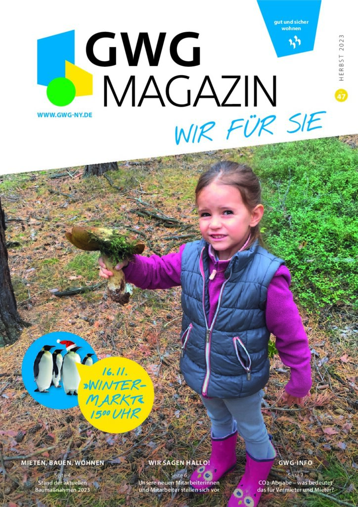 Titelseite: GWG Mieterzeitung Oktober 2023